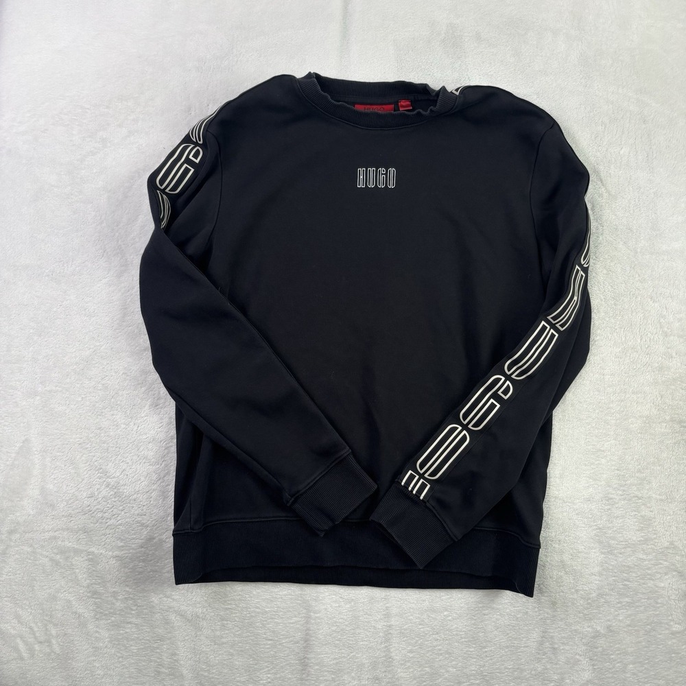 Hugo Boss Pullover Long Sleeve Fleece Sweatshirt Crewneck Unisex Size Small